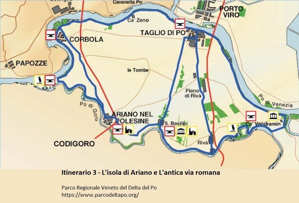 L’isola di Ariano e l’antica via romana