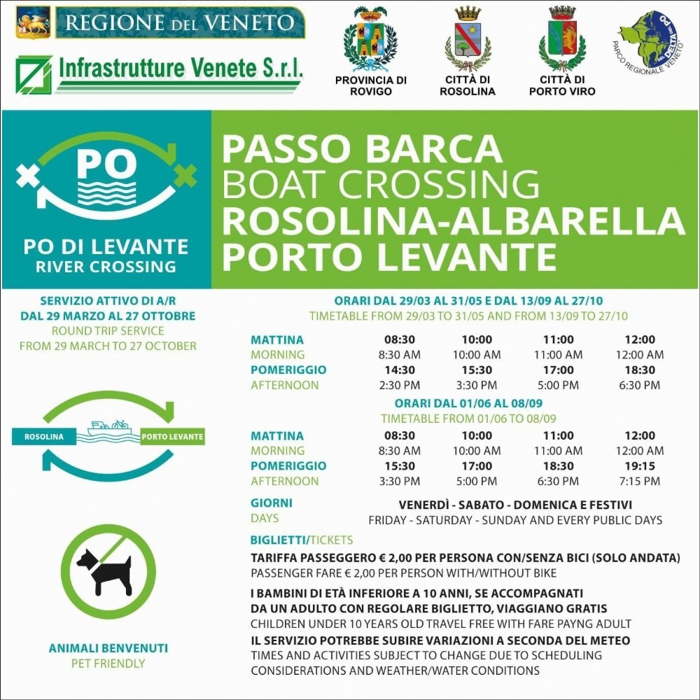 Passo Barca Rosolina-Albarella Porto Levante