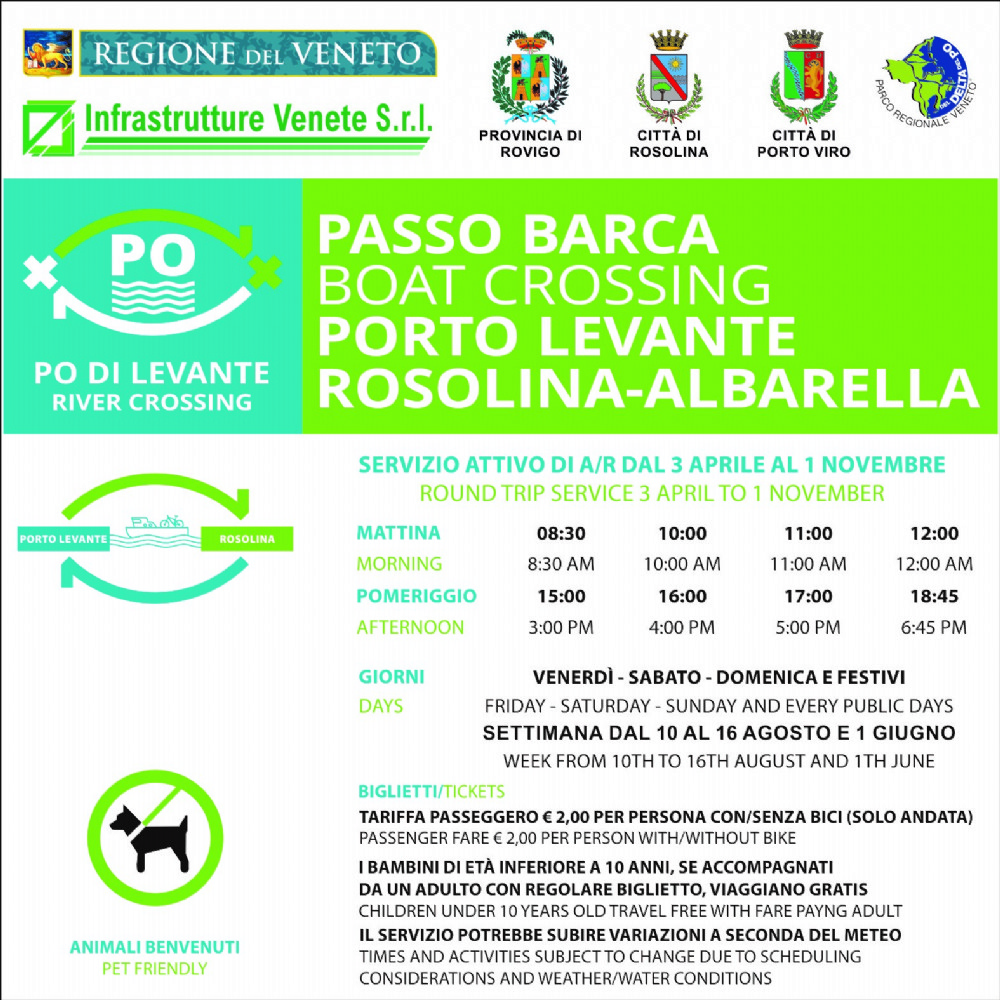 Passo Barca Rosolina-Albarella Porto Levante