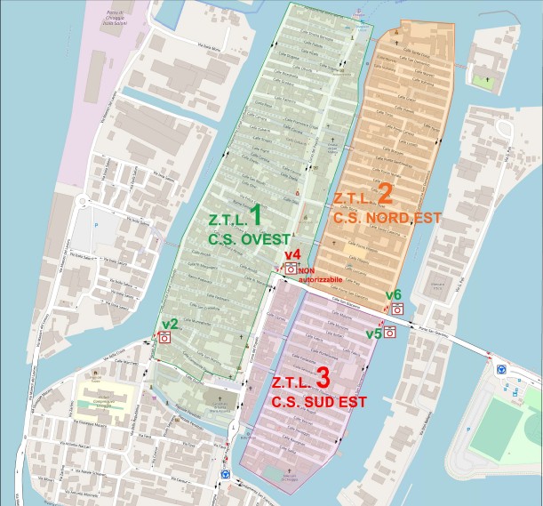Zona a Traffico Limitato (ZTL) a Chioggia 