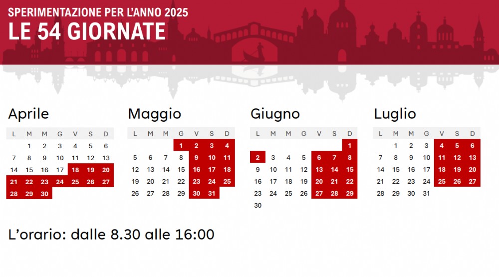 Contributo di Accesso- Città di Venezia,2025