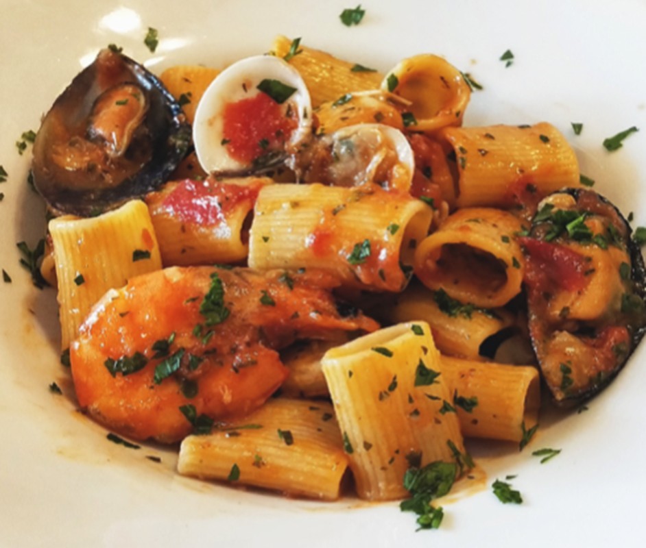 Mezze maniche allo scoglio